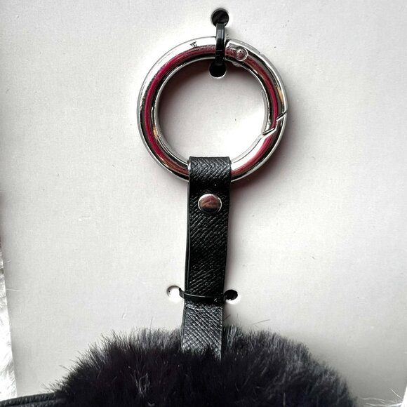 NWT ZARA FUR BAG CHARM KEYRING Ears * Cat Head - Picture 4 of 10